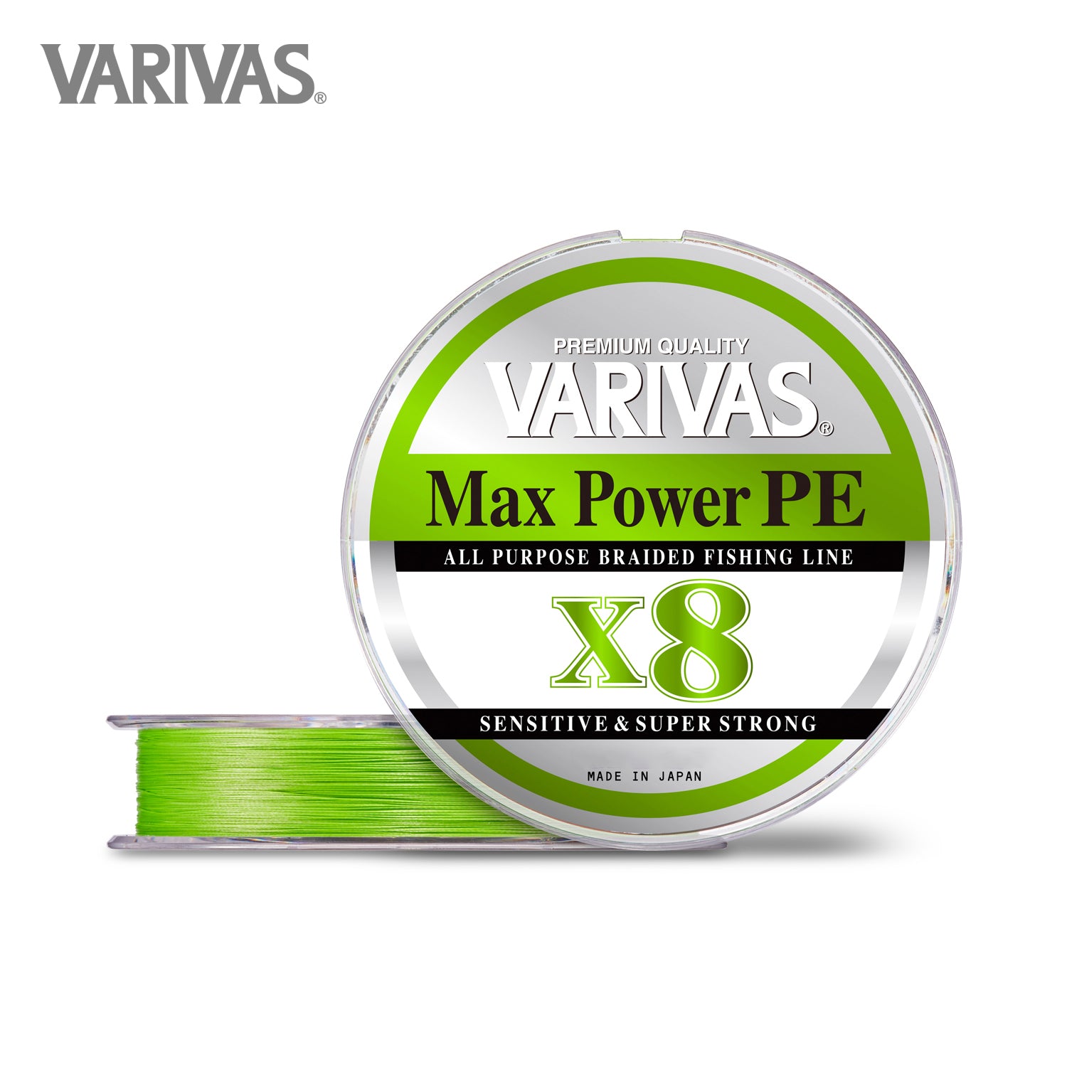 VARIVAS    Max Power PE X8 Lime Green